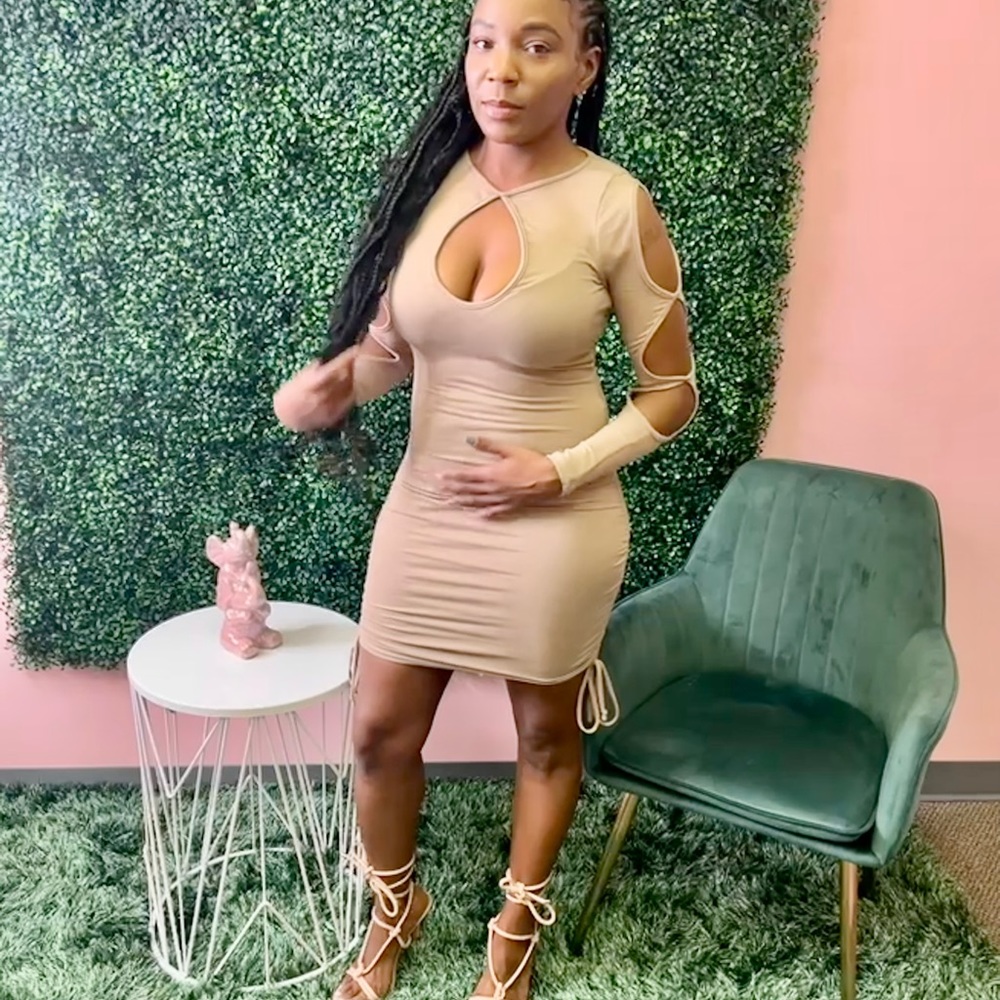 Shop Noirmod.com for purchasing - Cover Me Ruched Mini Dress